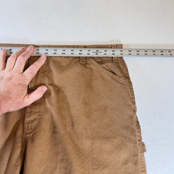 Dickies Canvas Carpenter Shorts Mens 42W Relaxed Fit Tough As Nails 100% Cotton - Picture 9 of 12
